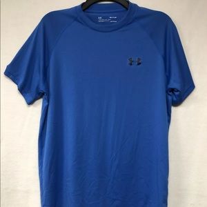Under Armour - BLUE - T-Shirt - Small - Loose